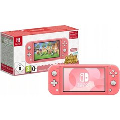 NINTENDO SWITCH LITE CORAL + ANIMAL CROSSING