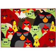 CARPET YOUR LIFE DĚTSKÝ KOBEREC ANGRY BIRDS 95X133CM